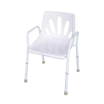 Shower chair with arms