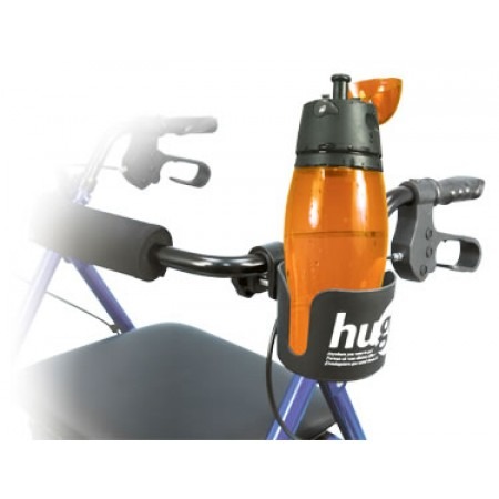 Hugo brand universal cup holder with orange bottle