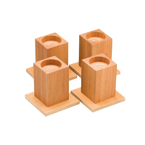 wooden bed raisers
